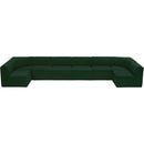  Manufacturer Color_Green -- Ollie 188" Green Boucle Fabric Upholstered 8 pc Modular Sectional IMAGE 5