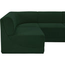  Manufacturer Color_Green -- Ollie 188" Green Boucle Fabric Upholstered 8 pc Modular Sectional IMAGE 8