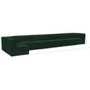  Manufacturer Color_Green -- Ollie 218" Green Boucle Fabric Upholstered 8 pc Modular Sectional IMAGE 14