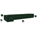 Meridian Ollie Green Boucle Fabric Modular Sectional IMAGE 15