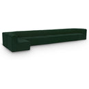  Manufacturer Color_Green -- Ollie 218" Green Boucle Fabric Upholstered 8 pc Modular Sectional IMAGE 1