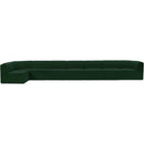  Manufacturer Color_Green -- Ollie 218" Green Boucle Fabric Upholstered 8 pc Modular Sectional IMAGE 4