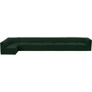  Manufacturer Color_Green -- Ollie 218" Green Boucle Fabric Upholstered 8 pc Modular Sectional IMAGE 5