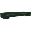  Manufacturer Color_Green -- Ollie 218" Green Boucle Fabric Upholstered 9 pc Modular Sectional IMAGE 12