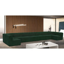  Manufacturer Color_Green -- Ollie 218" Green Boucle Fabric Upholstered 9 pc Modular Sectional IMAGE 2