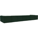  Manufacturer Color_Green -- Ollie 218" Green Boucle Fabric Upholstered 9 pc Modular Sectional IMAGE 4
