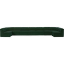  Manufacturer Color_Green -- Ollie 218" Green Boucle Fabric Upholstered 9 pc Modular Sectional IMAGE 5