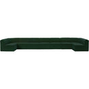 Meridian Ollie Green Boucle Fabric Modular Sectional IMAGE 5