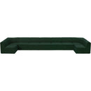Meridian Ollie Green Boucle Fabric Modular Sectional IMAGE 6