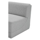  Manufacturer Color_Grey -- Ollie Grey Boucle Fabric Upholstered Modular Armless Chair IMAGE 6