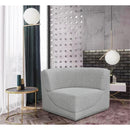  Manufacturer Color_Grey -- Ollie Grey Boucle Fabric Upholstered Modular Corner Chair IMAGE 2