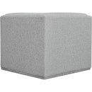 Meridian Ollie Grey Boucle Fabric Corner IMAGE 3