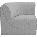  Manufacturer Color_Grey -- Ollie Grey Boucle Fabric Upholstered Modular Corner Chair IMAGE 5