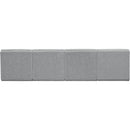 Meridian Ollie Grey Boucle Fabric Modular Sofa IMAGE 3