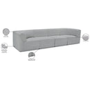  Manufacturer Color_Grey -- Ollie 128" Grey Boucle Fabric Upholstered 4 pc Modular Sofa IMAGE 13