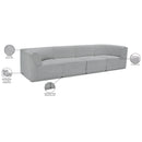 Meridian Ollie Grey Boucle Fabric Modular Sofa IMAGE 13