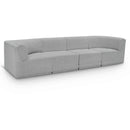 Meridian Ollie Grey Boucle Fabric Modular Sofa IMAGE 1
