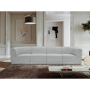  Manufacturer Color_Grey -- Ollie 128" Grey Boucle Fabric Upholstered 4 pc Modular Sofa IMAGE 2