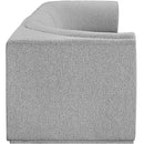 Manufacturer Color_Grey -- Ollie 128" Grey Boucle Fabric Upholstered 4 pc Modular Sofa IMAGE 7