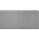  Manufacturer Color_Grey -- Ollie 60" Grey Boucle Fabric Upholstered 2 pc Armless Modular Loveseat IMAGE 3