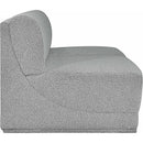  Manufacturer Color_Grey -- Ollie 60" Grey Boucle Fabric Upholstered 2 pc Armless Modular Loveseat IMAGE 6