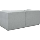  Manufacturer Color_Grey -- Ollie 68" Grey Boucle Fabric Upholstered 2 pc Modular Loveseat IMAGE 4