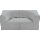 Meridian Ollie Grey Boucle Fabric Modular Sofa IMAGE 6