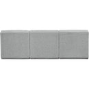 Meridian Ollie Grey Boucle Fabric Modular Sofa IMAGE 3