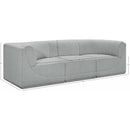  Manufacturer Color_Grey -- Ollie 98" Grey Boucle Fabric Upholstered 3 pc Modular Sofa IMAGE 12