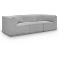  Manufacturer Color_Grey -- Ollie 98" Grey Boucle Fabric Upholstered 3 pc Modular Sofa IMAGE 1