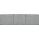  Manufacturer Color_Grey -- Ollie 98" Grey Boucle Fabric Upholstered 3 pc Modular Sofa IMAGE 3