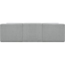 Meridian Ollie Grey Boucle Fabric Modular Sofa IMAGE 3