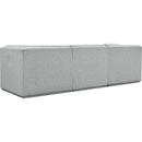  Manufacturer Color_Grey -- Ollie 98" Grey Boucle Fabric Upholstered 3 pc Modular Sofa IMAGE 4