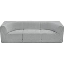  Manufacturer Color_Grey -- Ollie 98" Grey Boucle Fabric Upholstered 3 pc Modular Sofa IMAGE 6