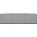  Manufacturer Color_Grey -- Ollie 98" Grey Boucle Fabric Upholstered 4 pc Modular Sectional IMAGE 3