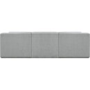 Meridian Ollie Grey Boucle Fabric Modular Sectional IMAGE 3