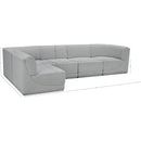  Manufacturer Color_Grey -- Ollie 128" Grey Boucle Fabric Upholstered 5 pc Modular Sectional IMAGE 15