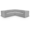  Manufacturer Color_Grey -- Ollie 98" Grey Boucle Fabric Upholstered 5 pc Modular Sectional IMAGE 1
