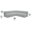  Manufacturer Color_Grey -- Ollie 94" Grey Boucle Fabric Upholstered 5 pc Modular Sectional IMAGE 11