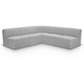  Manufacturer Color_Grey -- Ollie 94" Grey Boucle Fabric Upholstered 5 pc Modular Sectional IMAGE 1