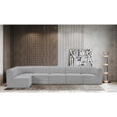  Manufacturer Color_Grey -- Ollie 158" Grey Boucle Fabric Upholstered 6 pc Modular Sectional IMAGE 2