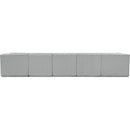  Manufacturer Color_Grey -- Ollie 158" Grey Boucle Fabric Upholstered 6 pc Modular Sectional IMAGE 3