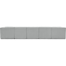Meridian Ollie Grey Boucle Fabric Modular Sectional IMAGE 3