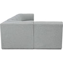  Manufacturer Color_Grey -- Ollie 158" Grey Boucle Fabric Upholstered 6 pc Modular Sectional IMAGE 7
