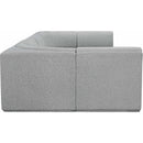  Manufacturer Color_Grey -- Ollie 128" Grey Boucle Fabric Upholstered 6 pc Modular Sectional IMAGE 6