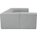 Meridian Ollie Grey Boucle Fabric Modular Sectional IMAGE 7