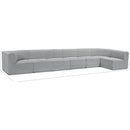  Manufacturer Color_Grey -- Ollie 188" Grey Boucle Fabric Upholstered 7 pc Modular Sectional IMAGE 15