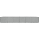 Meridian Ollie Grey Boucle Fabric Modular Sectional IMAGE 3