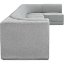 Manufacturer Color_Grey -- Ollie 188" Grey Boucle Fabric Upholstered 7 pc Modular Sectional IMAGE 7