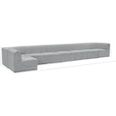 Meridian Ollie Grey Boucle Fabric Modular Sectional IMAGE 14